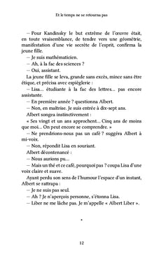 Et le temps ne se retourna pas