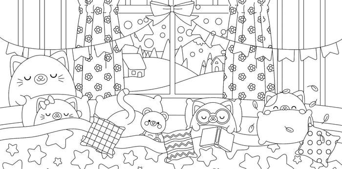 Coloriages mes petits amis - Si bien au chaud !
