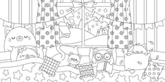Coloriages mes petits amis - Si bien au chaud !