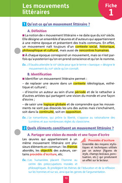 Objectif Bac 2026 Fiches détachables Français 1re générale