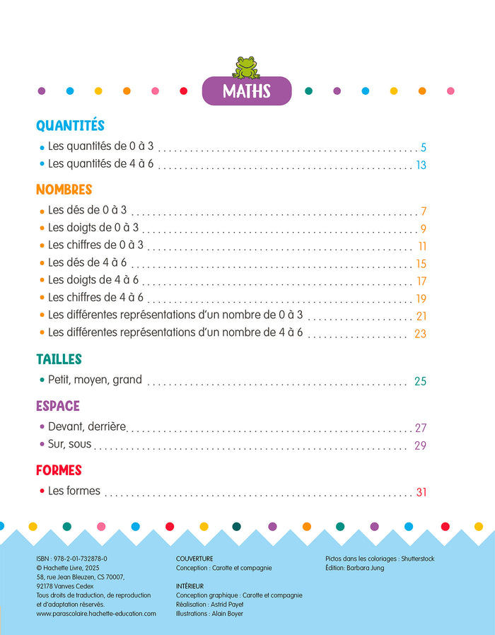 Mon cahier de coloriages magiques avec Sami et Julie - Lettres et nombres - Moyenne Section