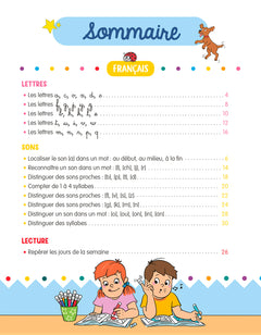 Mon cahier de coloriages magiques avec Sami et Julie - Lecture et calcul - Grande section