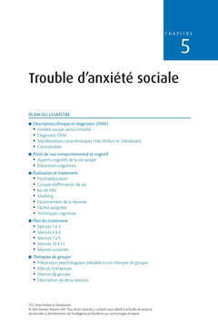 TCC chez l'enfant et l'adolescent