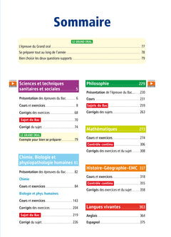 Objectif BAC 2026 - Terminale ST2S Toutes les matières