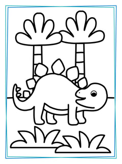 Mon grand livre à colorier - Les dinosaures