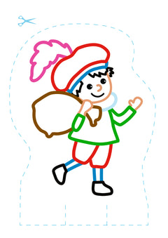 Je colorie et je découpe : Saint Nicolas