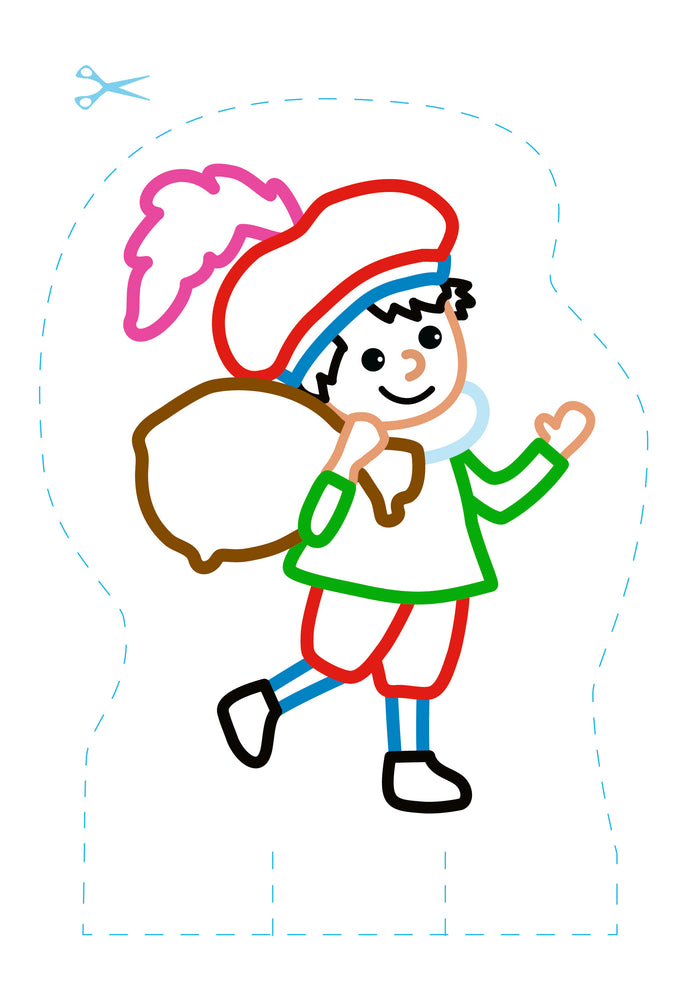 Je colorie et je découpe : Saint Nicolas