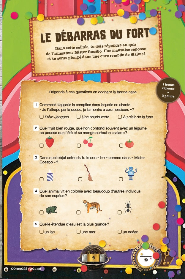 Cahier de vacances 2025 Fort Boyard - Les incollables