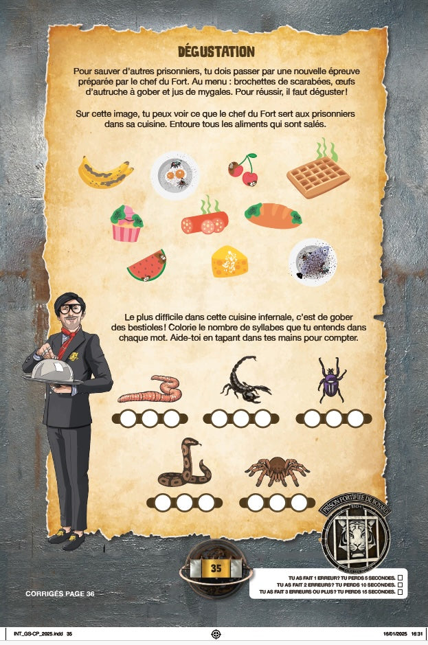 Cahier de vacances 2025 Fort Boyard - Les incollables