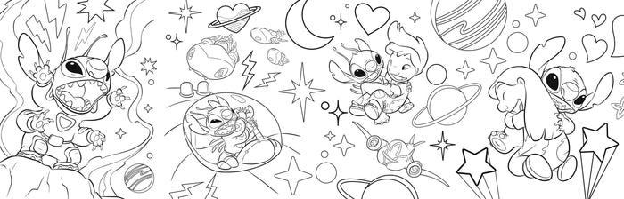 STITCH - 6 mètres à colorier - Frise à déplier - Disney