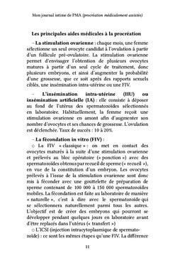 Mon journal intime de PMA (procréation médicalement assistée)