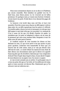 Vous êtes nés du silence