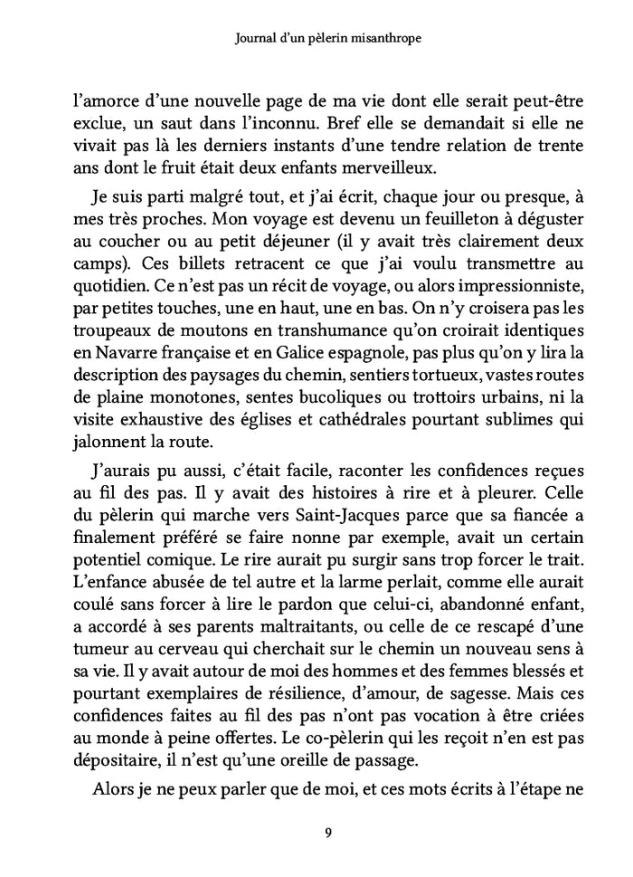 Journal d'un pèlerin misanthrope