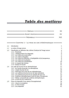 Le livre des techniques du son