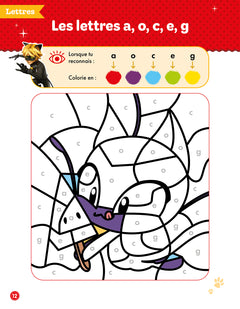 Mon cahier de coloriages magiques Miraculous - Lettres et nombres - Moyenne Section