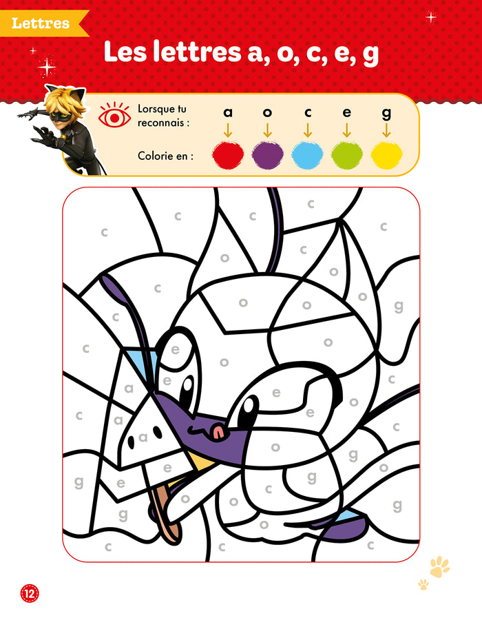Mon cahier de coloriages magiques Miraculous - Lettres et nombres - Moyenne Section