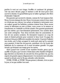 Je marche pour vous