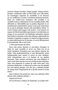 La Liste des invités