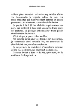 Murmures d'un destin