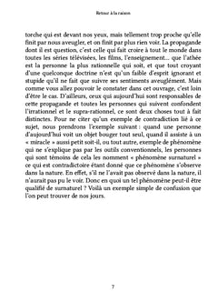 Retour à la raison