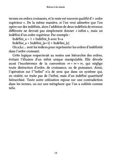 Retour à la raison