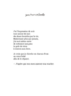 Au creux de mon coeur