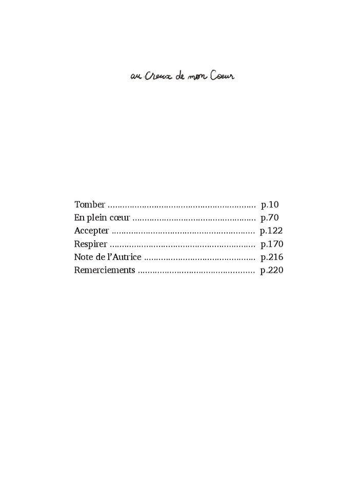 Au creux de mon coeur