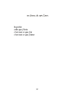 Au creux de mon coeur