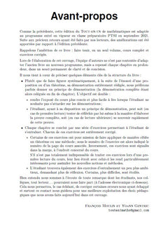 Maths Tout-en-un PTSI - 2e éd.