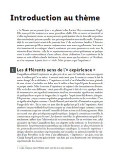 Expériences de la nature - Manuel Prépas scientifiques Français-Philosophie - 2025-2026