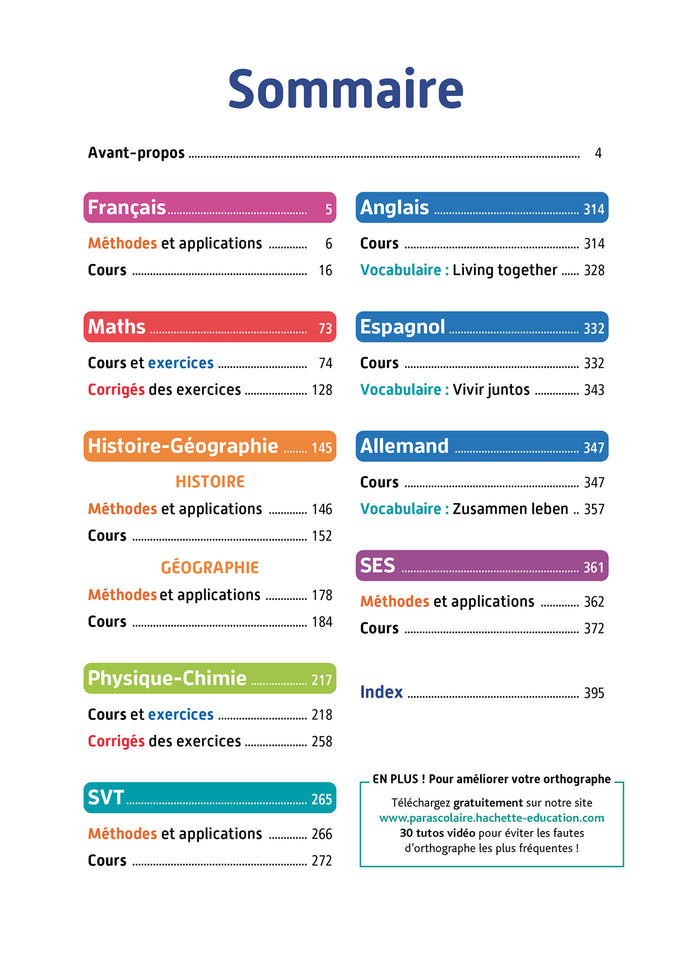 Objectif BAC - Toutes les matières 2nde