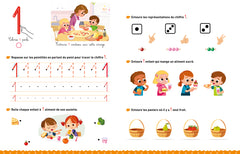 Mon cahier effaçable Montessori - Je trace les chiffres et je calcule