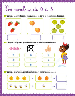 Mon cahier effaçable Montessori - Je trace les chiffres et je calcule