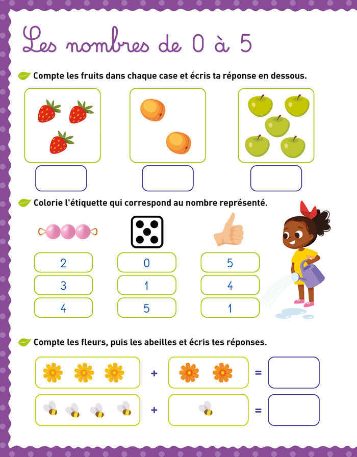 Mon cahier effaçable Montessori - Je trace les chiffres et je calcule