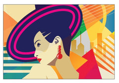 Cartes postales à colorier : Croquis de mode