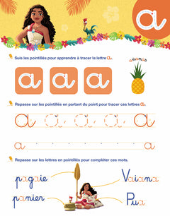 Disney - Vaiana 2 - Mon cahier effaçable - J'écris les lettres minuscules (4-6 ans)