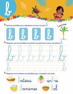 Disney - Vaiana 2 - Mon cahier effaçable - J'écris les lettres minuscules (4-6 ans)