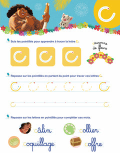 Disney - Vaiana 2 - Mon cahier effaçable - J'écris les lettres minuscules (4-6 ans)