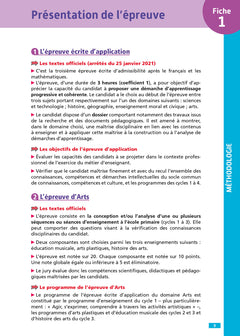 Objectif CRPE 2026 - Arts - 100 fiches pour bien réviser - épreuve écrite