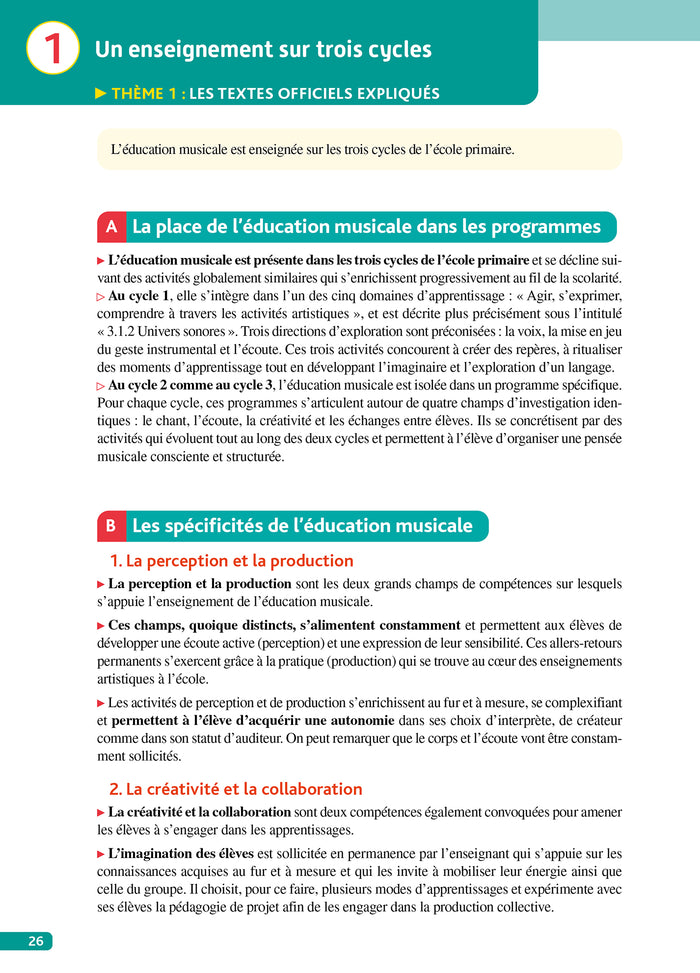 Objectif CRPE 2026-2027 - Arts