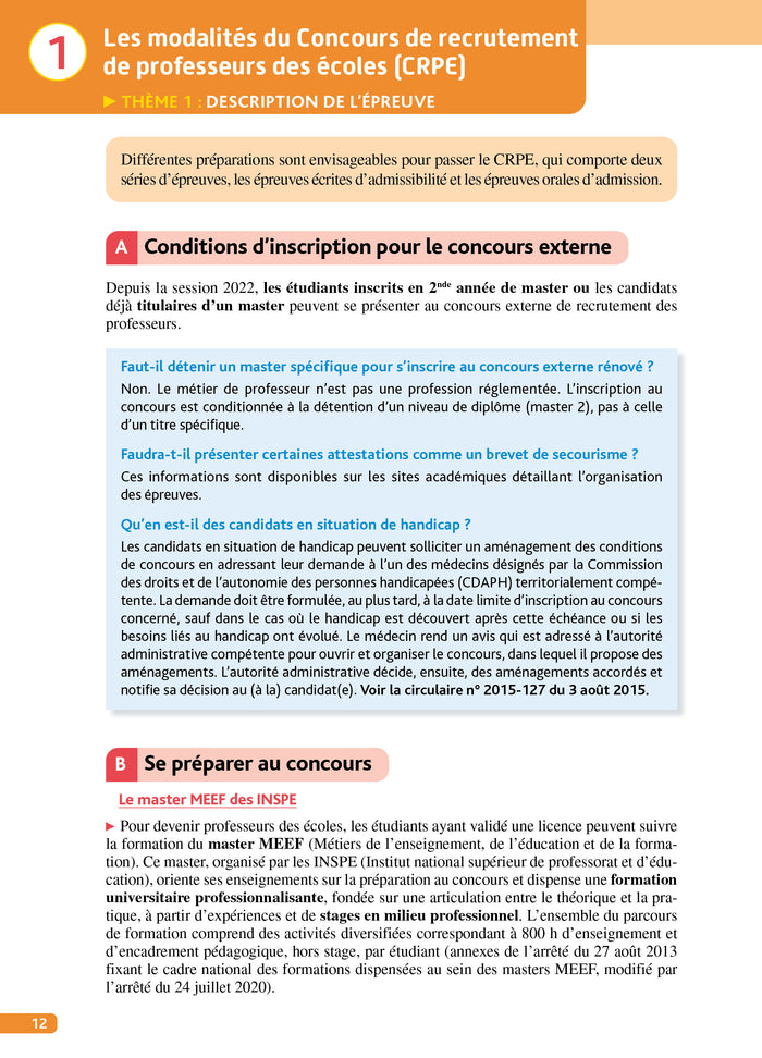 Objectif CRPE 2026-2027 - Épreuve orale d'entretien M2/L3