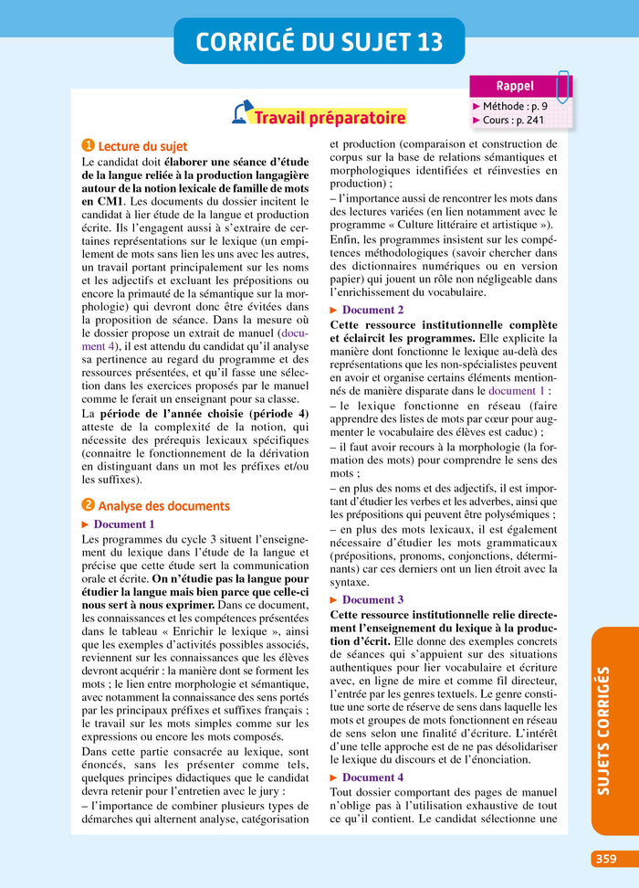 Objectif CRPE 2026-2027 - Français - La leçon - épreuve orale d'admission