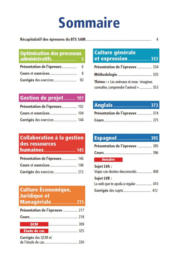 Objectif BTS SAM (1re et 2e années)