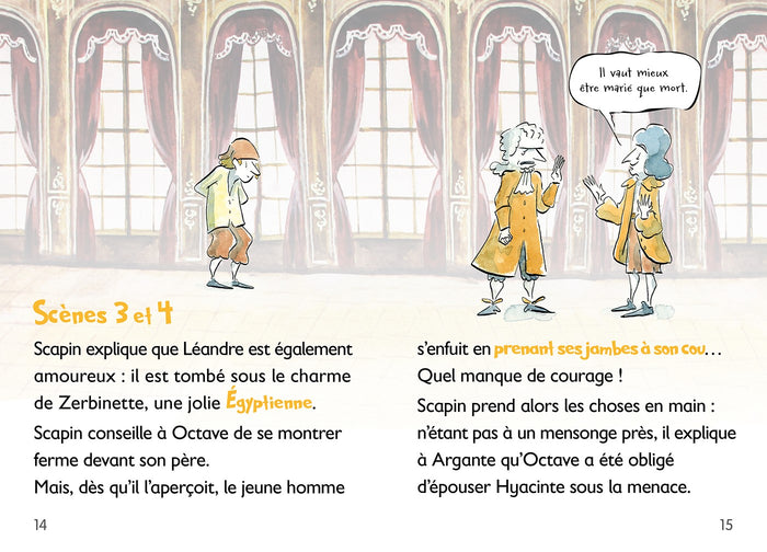 Mes premiers classiques LAROUSSE - Les Fourberies de Scapin d'après Molière- CE1