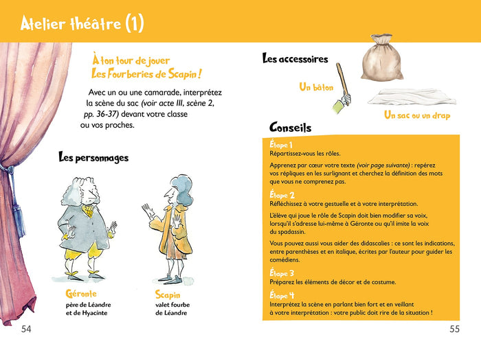 Mes premiers classiques LAROUSSE - Les Fourberies de Scapin d'après Molière- CE1