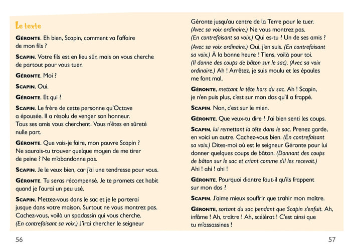 Mes premiers classiques LAROUSSE - Les Fourberies de Scapin d'après Molière- CE1