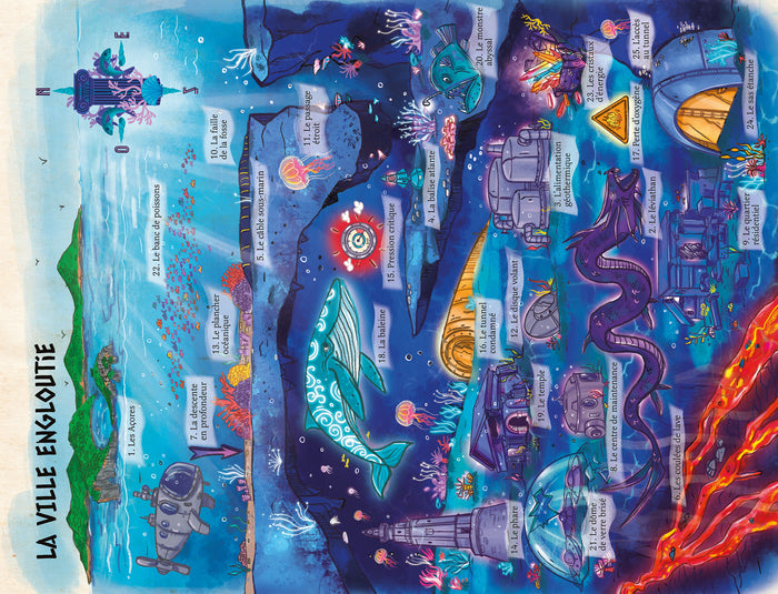 Le Trésor de l'Atlantide - 5 cartes et 130 énigmes