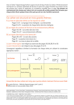 Les cahiers d'écriture CP-CE1 - Cahier n° 2 Perfectionnement