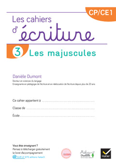 Les cahiers d'écriture CP-CE1 - Éd. 2025 - Cahier n° 3 Les majuscules