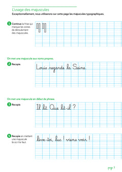 Les cahiers d'écriture CP-CE1 - Éd. 2025 - Cahier n° 3 Les majuscules